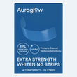 Auraglow extra strength whitening strips box