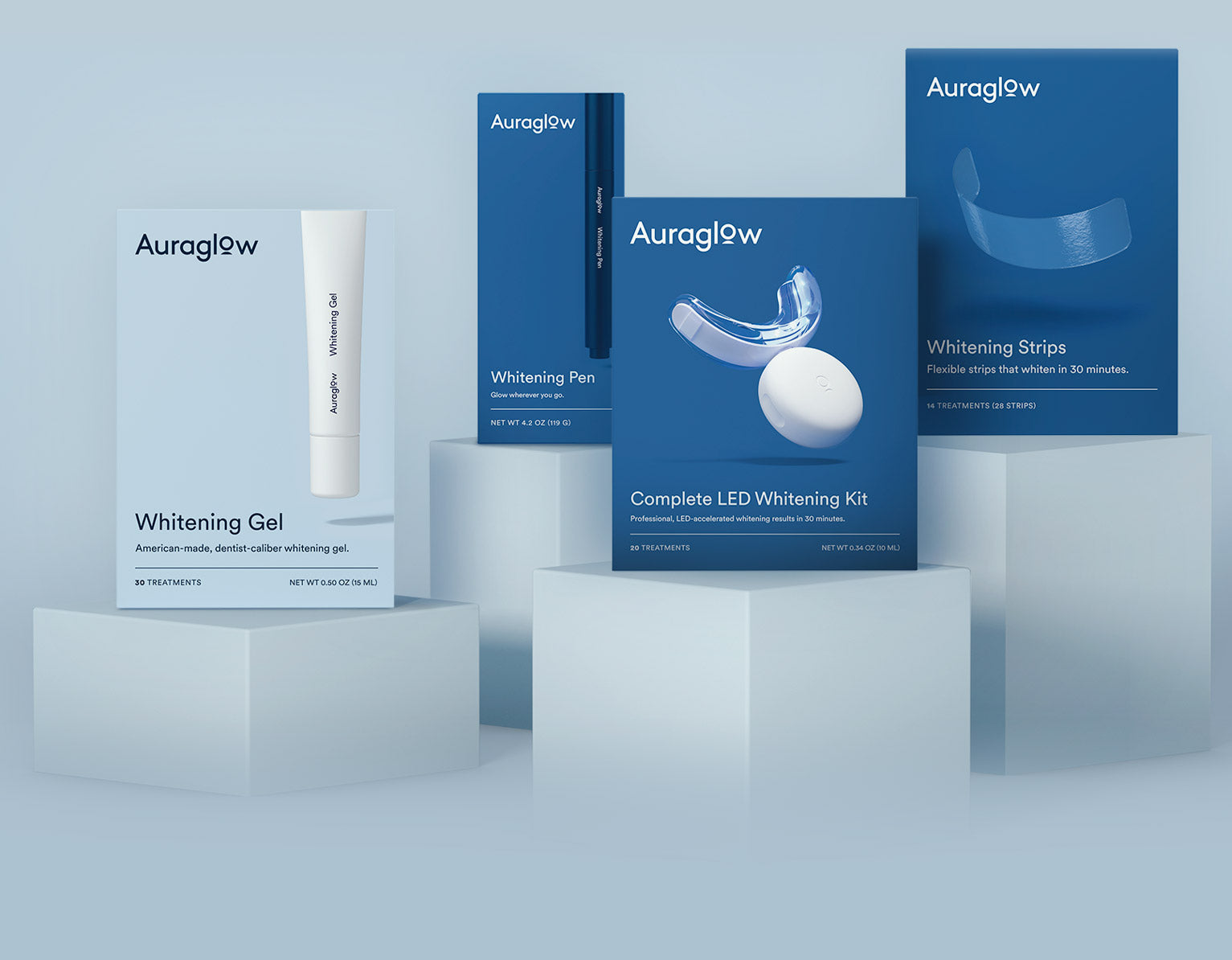 Teeth Whitening Kit with Light | Whitens in minutes | Auraglow