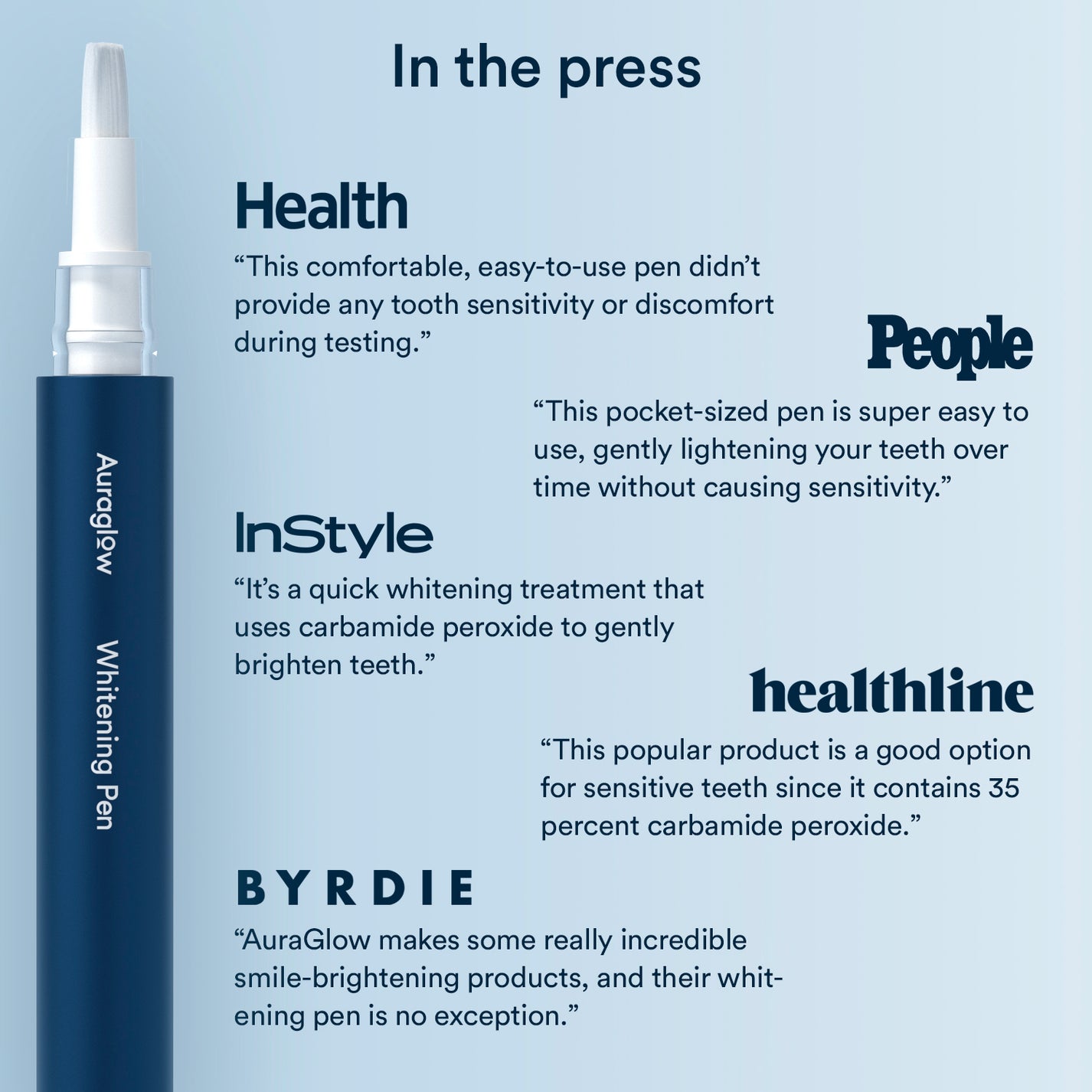 Auraglow Teeth Whitening Pen Whiten Teeth OnTheGo